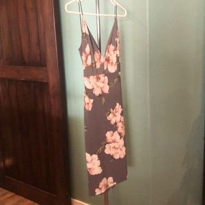 Open back mini dress